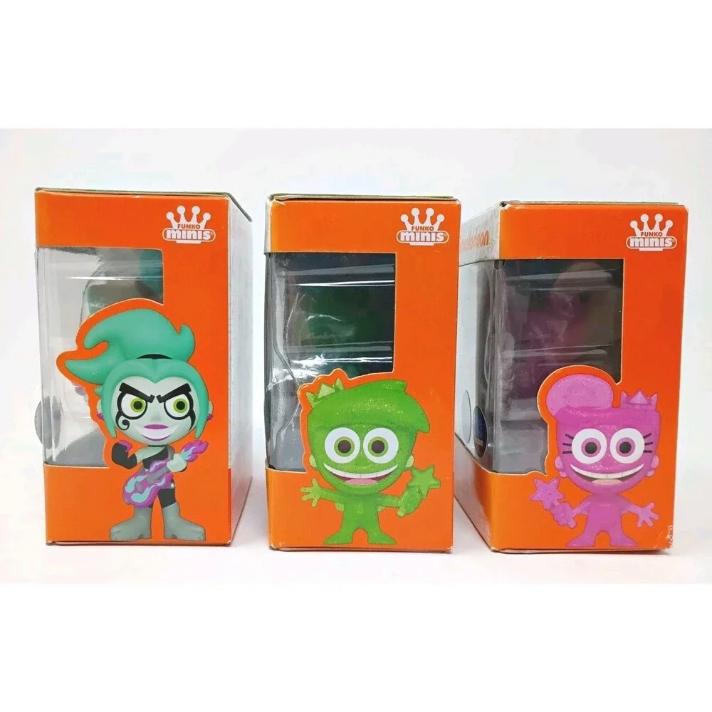 Funko Minis Nickelodeon -Cosmo Wanda glitter & Ember McLain Set Five below Excl.